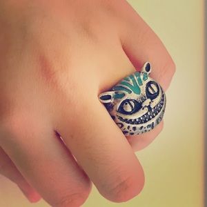 Alice in Wonderland Metal Cheshire Cat Ring